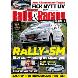Samarbete med Tim Liljegren: 4 nr Bilsport Rally&Racing