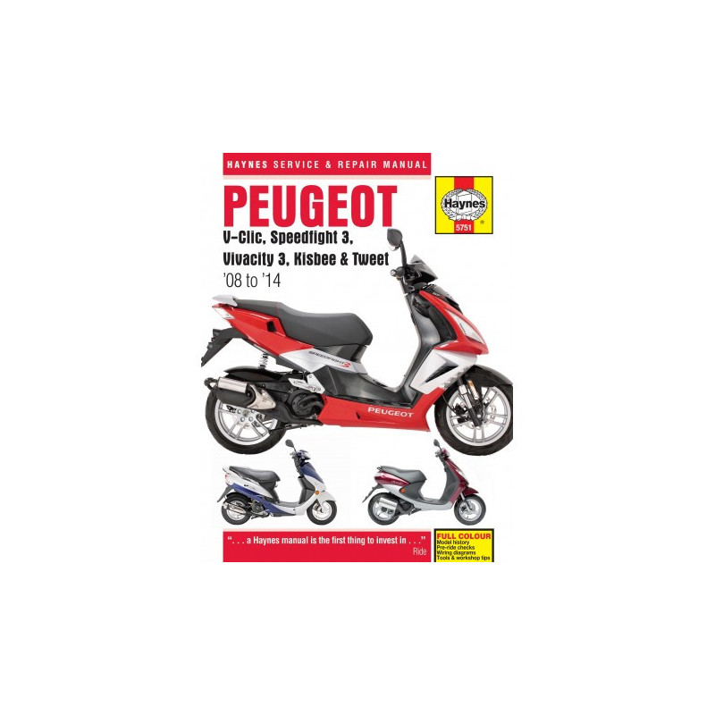 Peugeot V-Clic Speedfight 3 Vivacity 3 Kisbee & Tweet 2008 - 2014