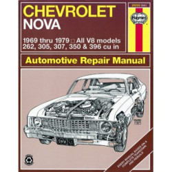 Chevrolet Nova Haynes Repair Manual for 1969 thru 1979 V8 Engine Models