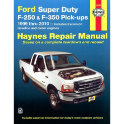 Ford Super Duty Pick-up and Excursion Haynes Repair Manual covering all Ford Super Duty F-250 and F-350 Pick-ups an