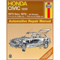 Honda Civic 1200 Haynes Repair Manual covering 1973 thru 1979 models