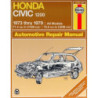 Honda Civic 1200 Haynes Repair Manual covering 1973 thru 1979 models