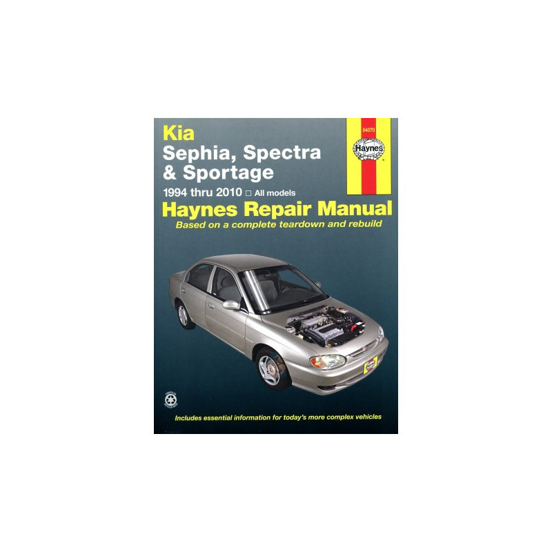 Kia Sephia Spectra and Sportage Haynes Repair Manual covering Sephia (1994 thru 2001) Spectra (2000 thru 2009) and