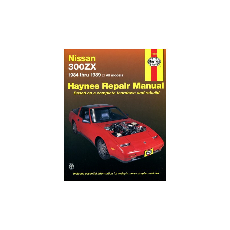 Nissan 300ZX Haynes Repair Manual for 1984 thru 1989 models including Turbo 2seater and 2 + 2 V6 engine