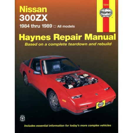 Nissan 300ZX Haynes Repair Manual for 1984 thru 1989 models including Turbo 2seater and 2 + 2 V6 engine