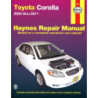 Toyota Corolla Haynes Repair Manual for 2003 thru 2011 (excludes XRS model)