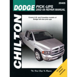 Dodge Pick-Ups Chilton Repair Manual for 2002-08 covering 1500 for 2002-08 and 2500/3500 for 2003-08 with V6 V8 and