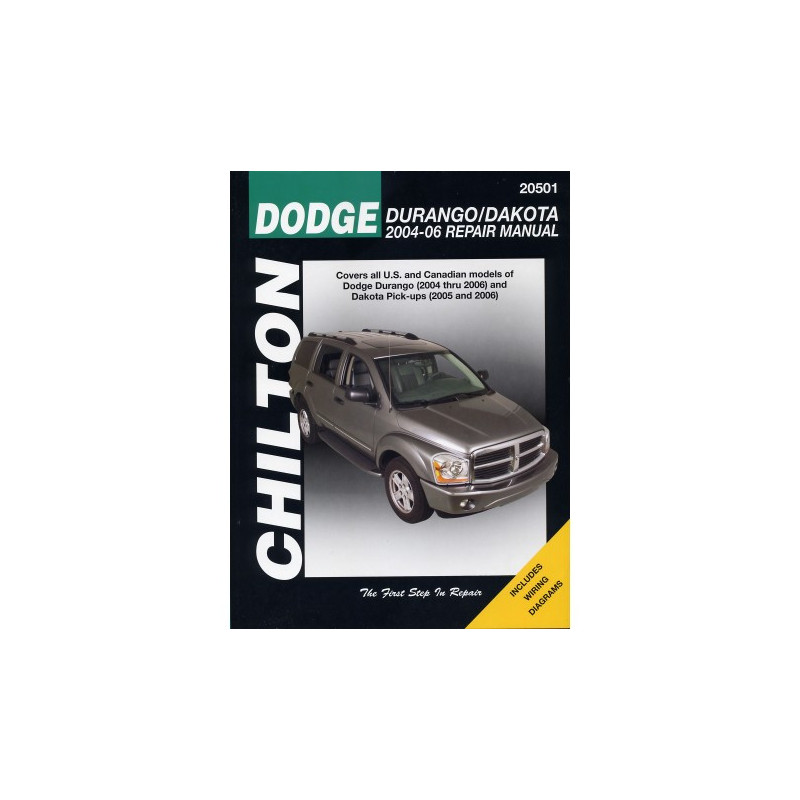 Dodge Durango/Dakota Chilton Repair Manual for 2004-11 covering most models of Durango (2004-09) and Dakota Pick-Up