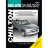 General Motors Full-Size Trucks Chilton Repair Manual for 2007-13 covering all models of Chevrolet Silverado GMC Si