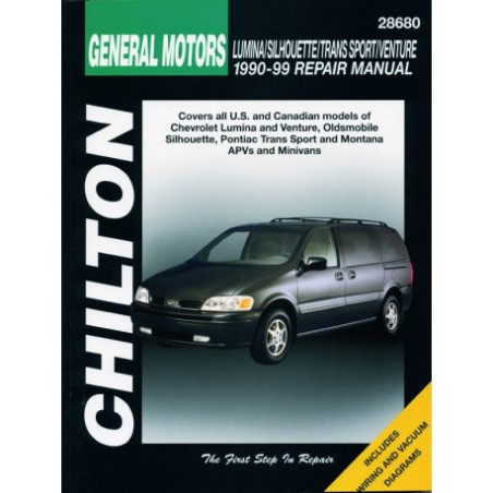 General Motors Chilton Repair Manual for 1990-99 covering all models of Chevrolet Lumina and Venture Oldsmobile Sil