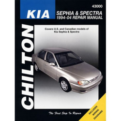 Kia Chilton Repair Manual covering all models of Sephia (1994-01) Spectra (2000-09) and Sportage (2005-10)