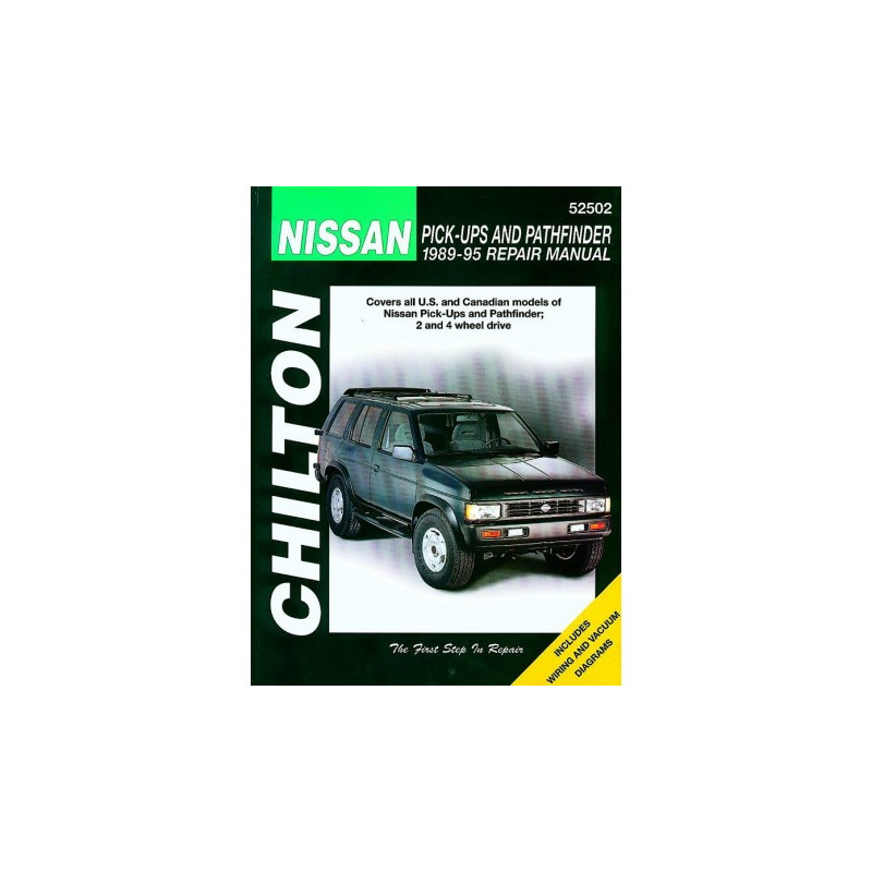 Nissan Chilton Repair Manual for 1989-95 covering all models of Pick-Ups and Pathfinder (two and four wheel drive)