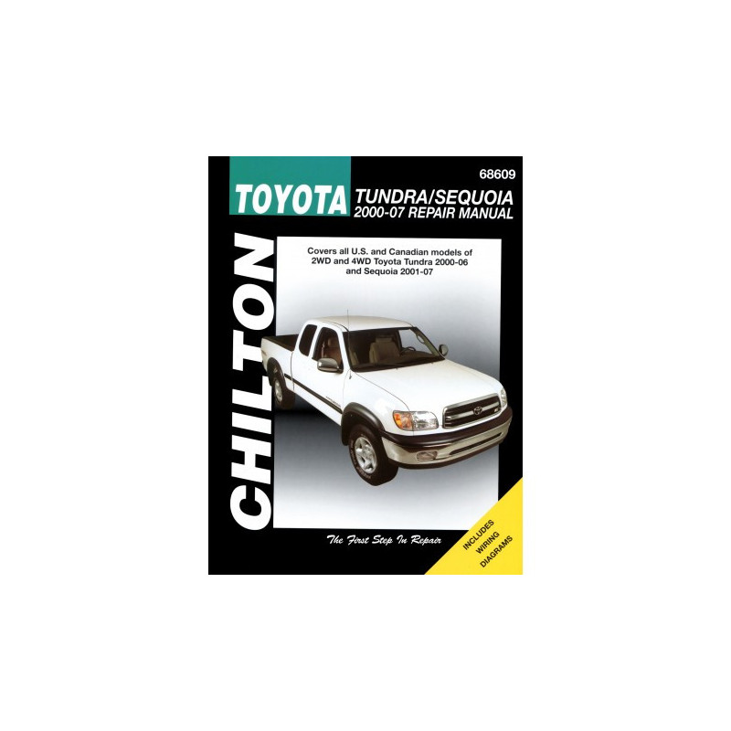 Toyota Tundra and Sequoia Chilton Repair Manual covering Tundra for 2000-06 & Sequoia for 2001-07