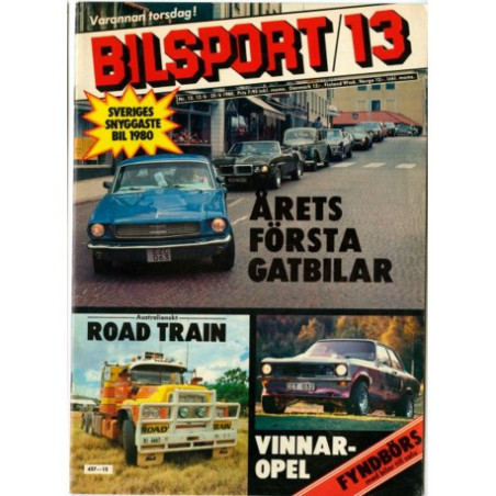 Bilsport nr 13  1980