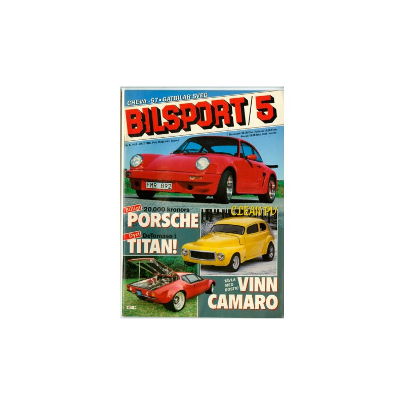 Bilsport nr 5  1985