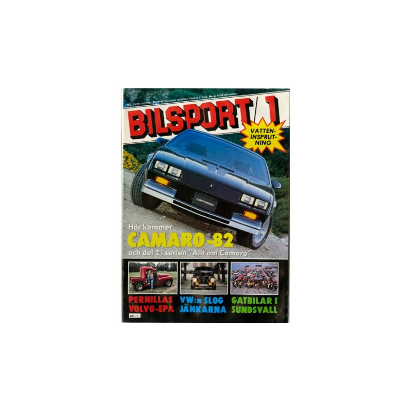 Bilsport nr 1  1982