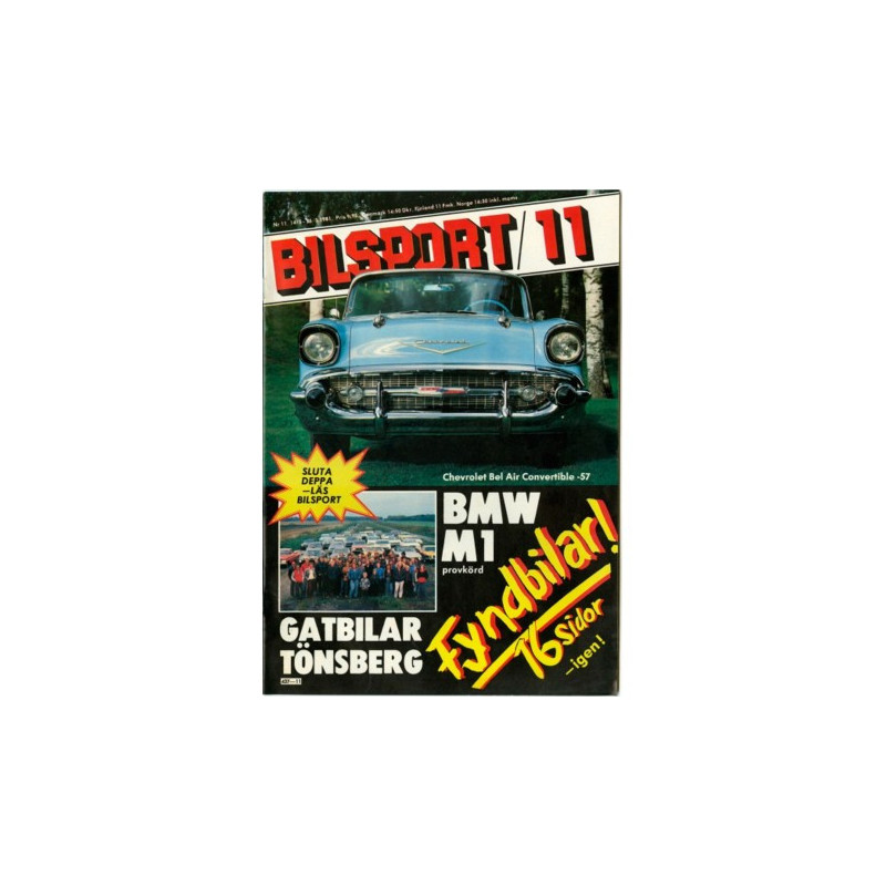 Bilsport nr 11  1981