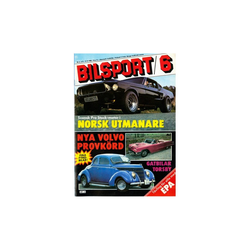 Bilsport nr 6  1982