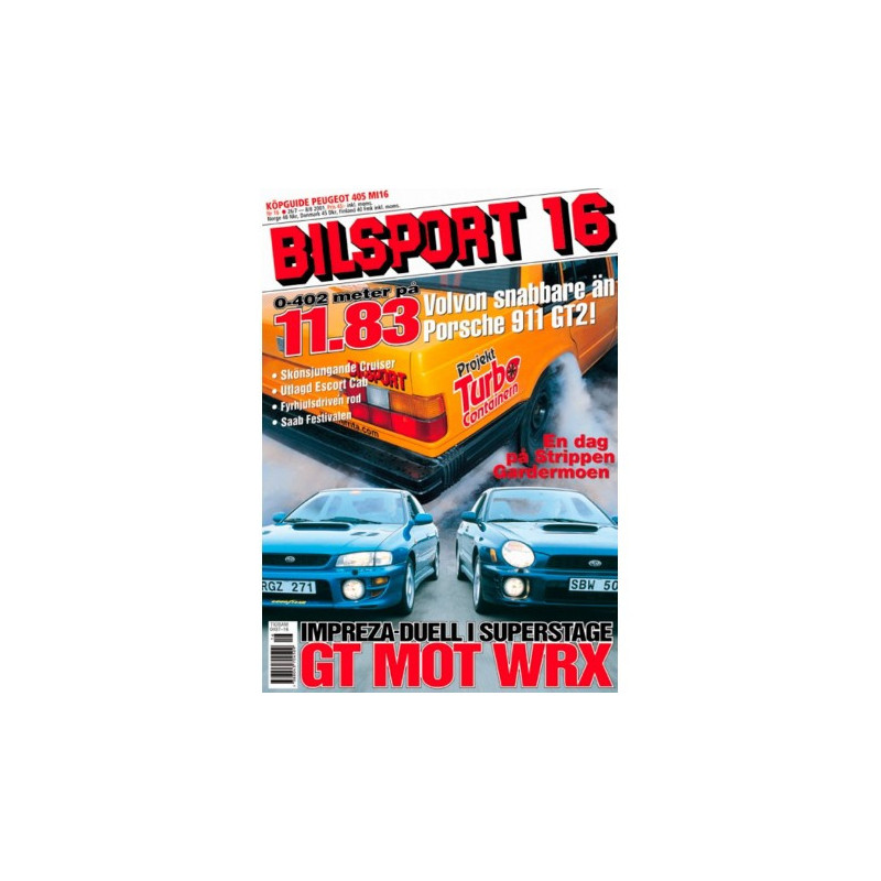 Bilsport nr 16  2001