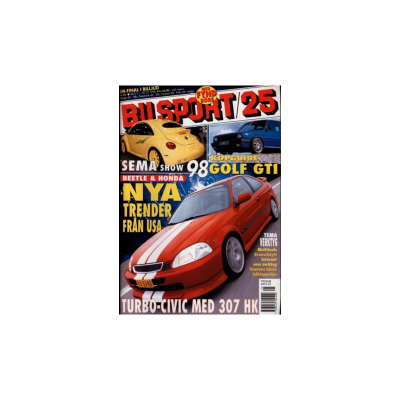 Bilsport nr 25  1998