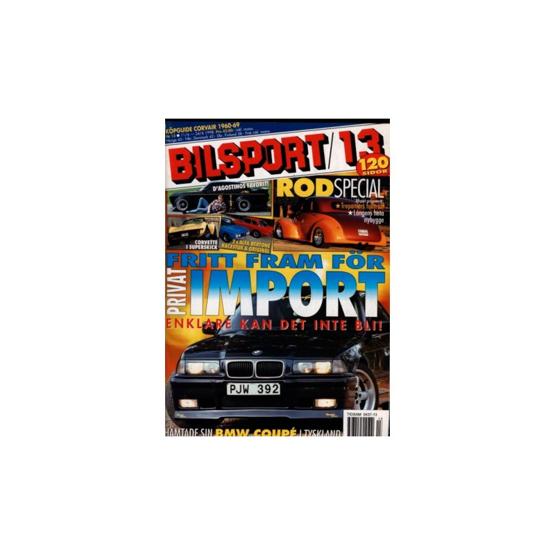 Bilsport nr 13  1998