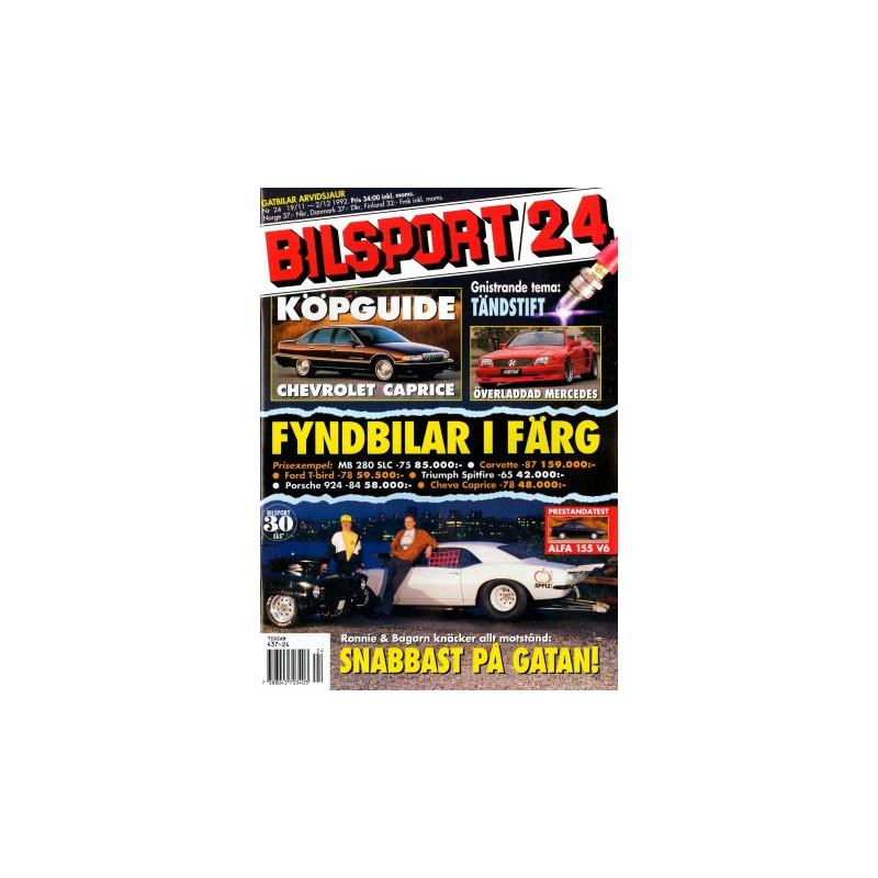 Bilsport nr 24  1992