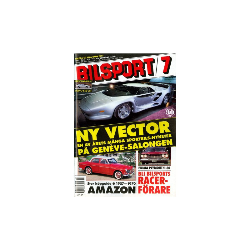 Bilsport nr 7  1992