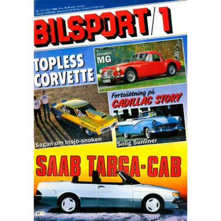 Bilsport nr 1  1986