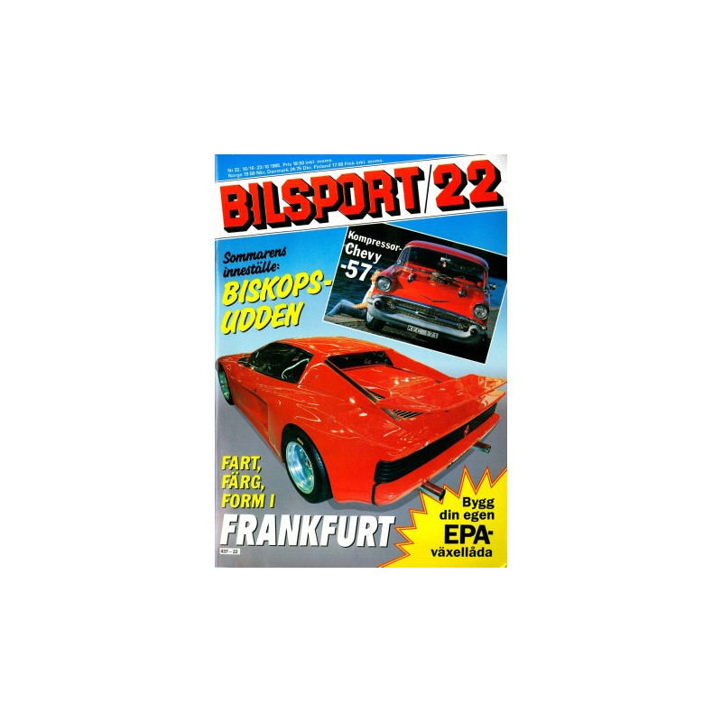 Bilsport nr 22  1985