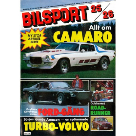 Bilsport nr 25  1981