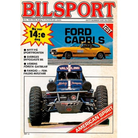 Bilsport nr 6  1978