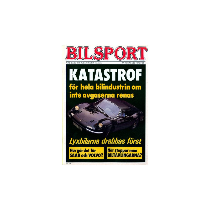 Bilsport nr 10  1977